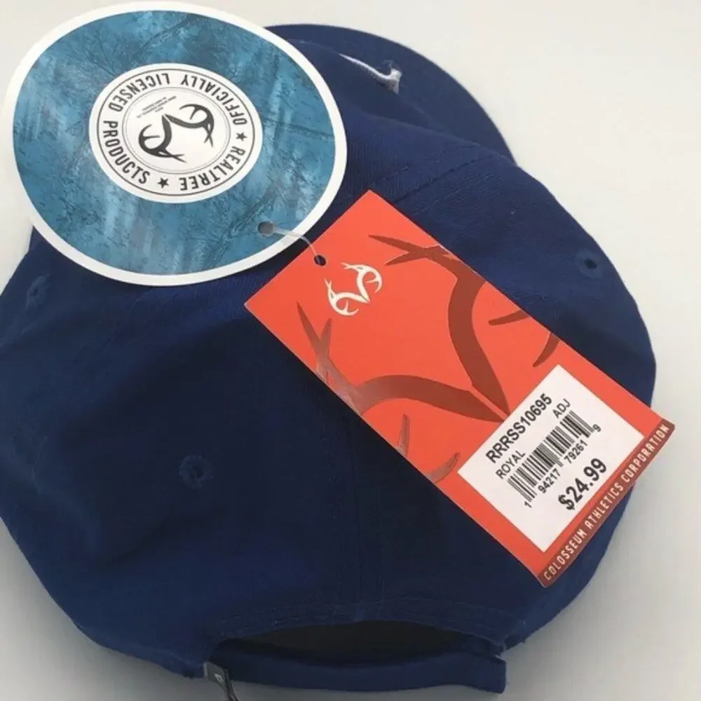 Real Tree Men's Fishing Graphic Logo Blue Hat